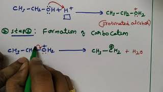 DEHYDRATION OF ETHANOL TO FORM ETHENEMECHANISM👍 [upl. by Letsou]