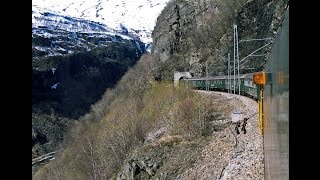 Flåmsbana Flam Railway Die Flåmsbahn Flåmsbanen  with pictures from Flåmsdalen [upl. by Winters]