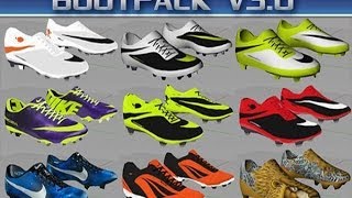 FIFA 14 Moddingway boots  Adidas Samba Mercurial CR7 Vapor IX Galaxy Hypervenom amp more HD [upl. by Notterb945]