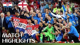 Croatia v England  2018 FIFA World Cup  Match Highlights [upl. by Lejna]