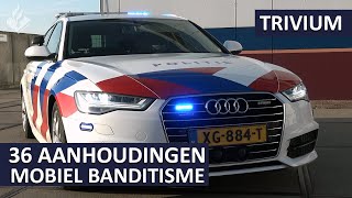 Politie Landelijke Eenheid  36 aanhoudingen in de strijd tegen MOBIEL BANDITISME [upl. by Eardna]