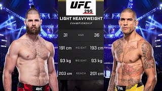 Jiri Prochazka vs Alex Pereira Full Fight  UFC 295 Fight Night [upl. by Kera]