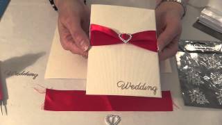 HOW TO MAKE YOUR OWN WEDDING INVITATIONS HANDMADE CARDS [upl. by Kris]