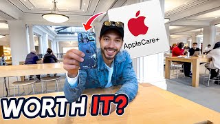 Is Apple Care WORTH IT  Heres How They Replaced My SMASHED iPhone [upl. by Wennerholn]