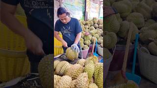 1 Minutes Cutting Durian Fruits Cutting Skill [upl. by Sherborn]