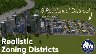 How to Create Realistic Zoning Districts in Cities Skylines Tutorial for Beginners [upl. by Grondin]