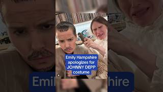 Schitts Creek Star Emily Hampshire Apologizes for Johnny Depp Halloween Costume shorts apology [upl. by Cleveland83]