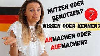 Mach nie wieder diese Fehler  WISSEN vs KENNEN NUTZEN vs BENUTZEN AUFMACHEN vs ANMACHEN [upl. by Lokim]