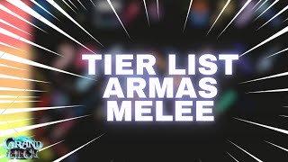 GPO Tier List das Melhores Armas Melee do GPO para PVP minha opnião [upl. by Akenn]