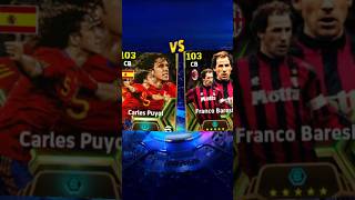 Puyol Vs Baresi Epic Card In Efootball 2025 🔥☠️ shorts efootball2025 shahed707 [upl. by Catrina]