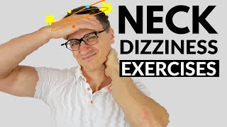 Neck Exercises for Dizziness  Neck Dizziness  Cervicogenic Dizziness [upl. by Kirkwood]