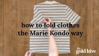 How to Fold Clothes the Marie Kondo Way [upl. by Lovering]