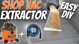 EASY DIY CARPET EXTRACTOR USING A SHOP VAC  RipClean Extractor Kit [upl. by Graig]