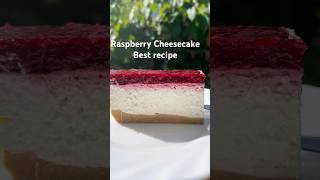 Raspberry Cheesecake homemade delicious cheesecake easyrecipe [upl. by Lauter]