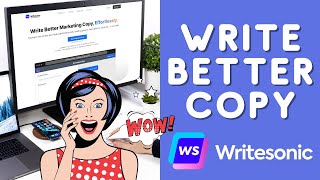 Write Better Marketing Copy Effortlessly Writesonic Review and Demo [upl. by Niwrehs998]