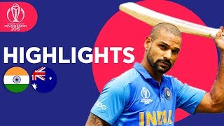 Dhawan Strikes Super Century  India vs Australia  Match Highlights  ICC Cricket World Cup 2019 [upl. by Ayiram]