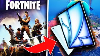 PLAYING FORTNITE ON IPAD AIR 11 2024  HIGH SETTINGS 60FPS FULL GAMEPLAY [upl. by Ahsiekahs349]