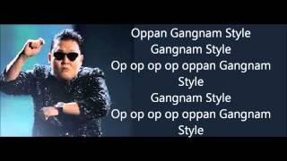 Gangnam Style  Psy LYRICS [upl. by Pammi]