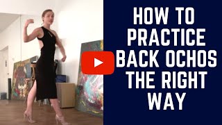 Tango Technique 5 tips to practice the back ocho correctly follower technique [upl. by Adneram]