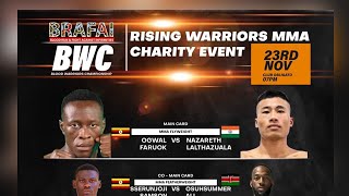 Rising Warriors MMA Charity Event Uganda vs India amp Kenya Ogwal Farouk vs Narareth Lalthazaula 🔥 [upl. by Terra]