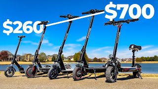 5 Budget Electric Scooters Under 700 [upl. by Ydnelg]