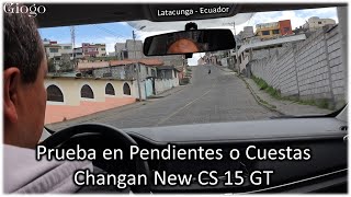 Prueba en pendientes o cuestas – Changan New CS15 GT 2023 [upl. by Suivat]