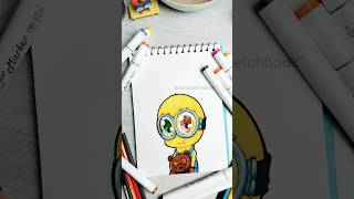 Despicable Me 4  Drawing Minion in Chibi Art Style 2024 😉shorts art drawing chibi sketch [upl. by Nottarts]