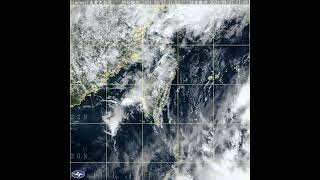 Northwesterly flows as seen from cloud movements over Taiwan on 27 Sep 2024 from Himawari 89 satel [upl. by Alin]