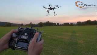 DJI S800 Hexakopter  Erstflug Tutorial [upl. by Ttenneb887]