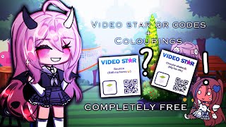 ꒰ ♡ ꒱ video star qr codes  colouring  COMPLETELY FREE  tutorial꒰ ♡ ꒱ [upl. by Aiek328]