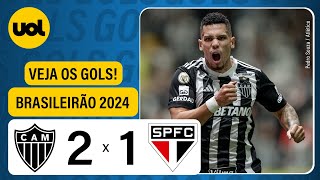 ATLÉTICOMG 2 X 1 SÃO PAULO  CAMPEONATO BRASILEIRO 2024 VEJA OS GOLS [upl. by Marmion]