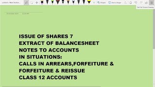 Issue Of Shares 7 Class 12 Accounts [upl. by Kcirderf]