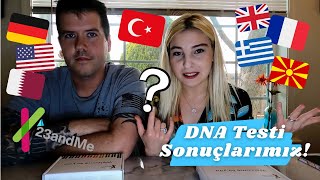 DNA TESTİ YAPTIK🧬 TÜRK DEĞİL MİYİM 😱 23andME Ancestry amp Health DNA Test [upl. by Allin]