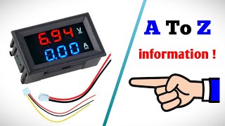 Digital VoltAmp panel meter explained connection adjustment accuracy range and more [upl. by Derk916]