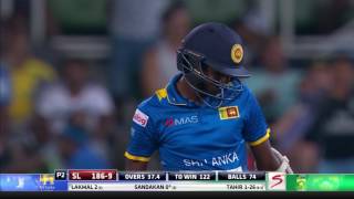 South Africa vs Sri Lanka  2nd ODI  Lakshan Sandakan Wicket [upl. by Aldarcy]