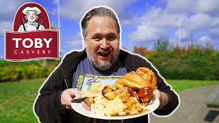 Americans Try Sunday Roast at Toby Carvery for the First Time [upl. by Thordia]