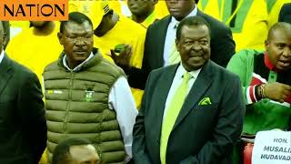 ANC party leader Musalia Mudavadi arrives at Kasarani for the UDA NDC [upl. by Ariahs]