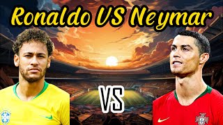 Comparison Neymar VS Ronaldo football ronaldo neymar messi [upl. by Karwan]