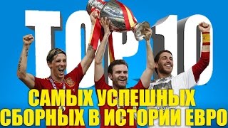 ТОП10 самых успешных сборных в истории Евро [upl. by Sahpec720]