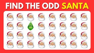 Find the ODD One Out  Christmas Edition 🌲🎅❄️ 35 Levels Emoji Quiz [upl. by Norword]