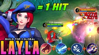 NEW META LAYLA BEST 1 HIT BUILD 2024😱 Build Top Global 2024  Mlbb [upl. by Centeno]