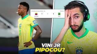 Brasil 1 x 1 Venezuela  BRASIL MUITO MAL Vini Jr quotpipocouquot dnv🍿 [upl. by Eeima]