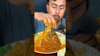 Spicy Big Katla Fish Head Curry mukbang asmr shortvideo reelsvideo short eating food reels [upl. by Jared]