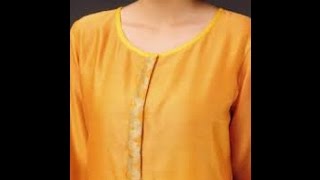 Make a Placket  Button  Hook Patti DIY Easy  Front or Back Opening in kurtakids dresses [upl. by Hurley]