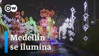 Los alumbrados de Medellín convocan a miles de turistas en Navidad [upl. by Noorah]