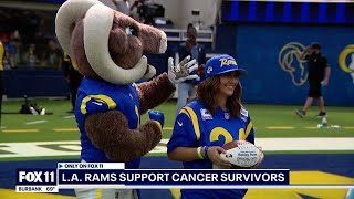 LA Rams Celebrate Cancer Survivorsand it Gets Emotional [upl. by Ahsia679]