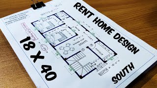 18 x 40 HOUSE DESIGN II 1840 GHAR KA NAKSHA II 18 x 40 house plan [upl. by Nylidnam]