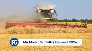 Harvest 2024  Mickfield Suffolk  Claas Lexion 8900 Combine Harvester [upl. by Crellen]