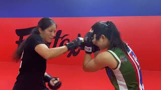 How To Fight Muay Thai In MMA Gloves with Stamp Fairtex [upl. by Abrahan553]