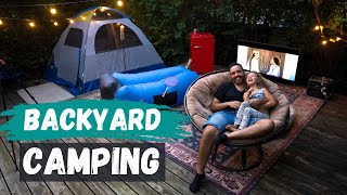 OffGrid Backyard Camping Transformation [upl. by Ahsilac698]